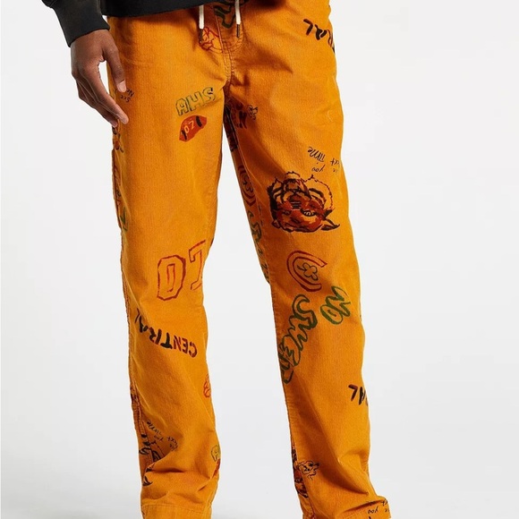 Urban Outfitters BDG Doodle Corduroy Painter Pants Men’s Size Small - Picture 1 of 14